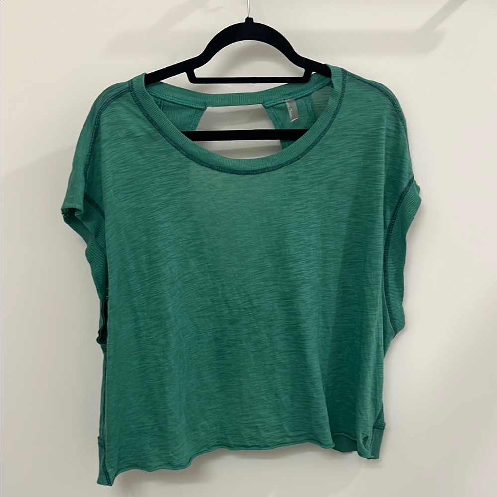 Free People My Time Tee Heritage Green size Small